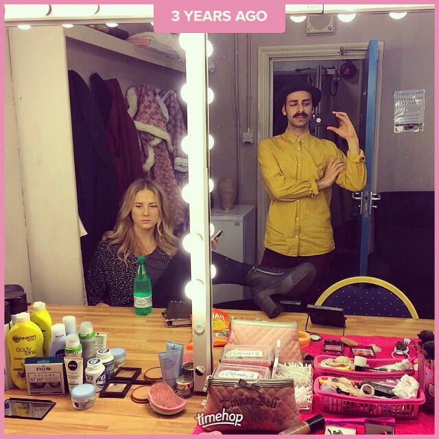 RobertHannouch's tweet photo. Miss touring with this one 💕 @InezMackenzie #tb #miracleon34th #tour #doris #shellhammer https://t.co/r6K74l9M0q