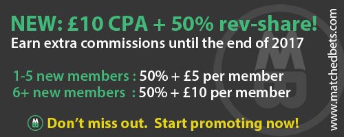 MB_Affiliates's tweet photo. Receive extra commission until 2018!
#matchedbets #matchedbetting #affiliates #affiliatemarketing #makemoney #workfromhome #makemoneyonline https://t.co/vWmYdgsbAT