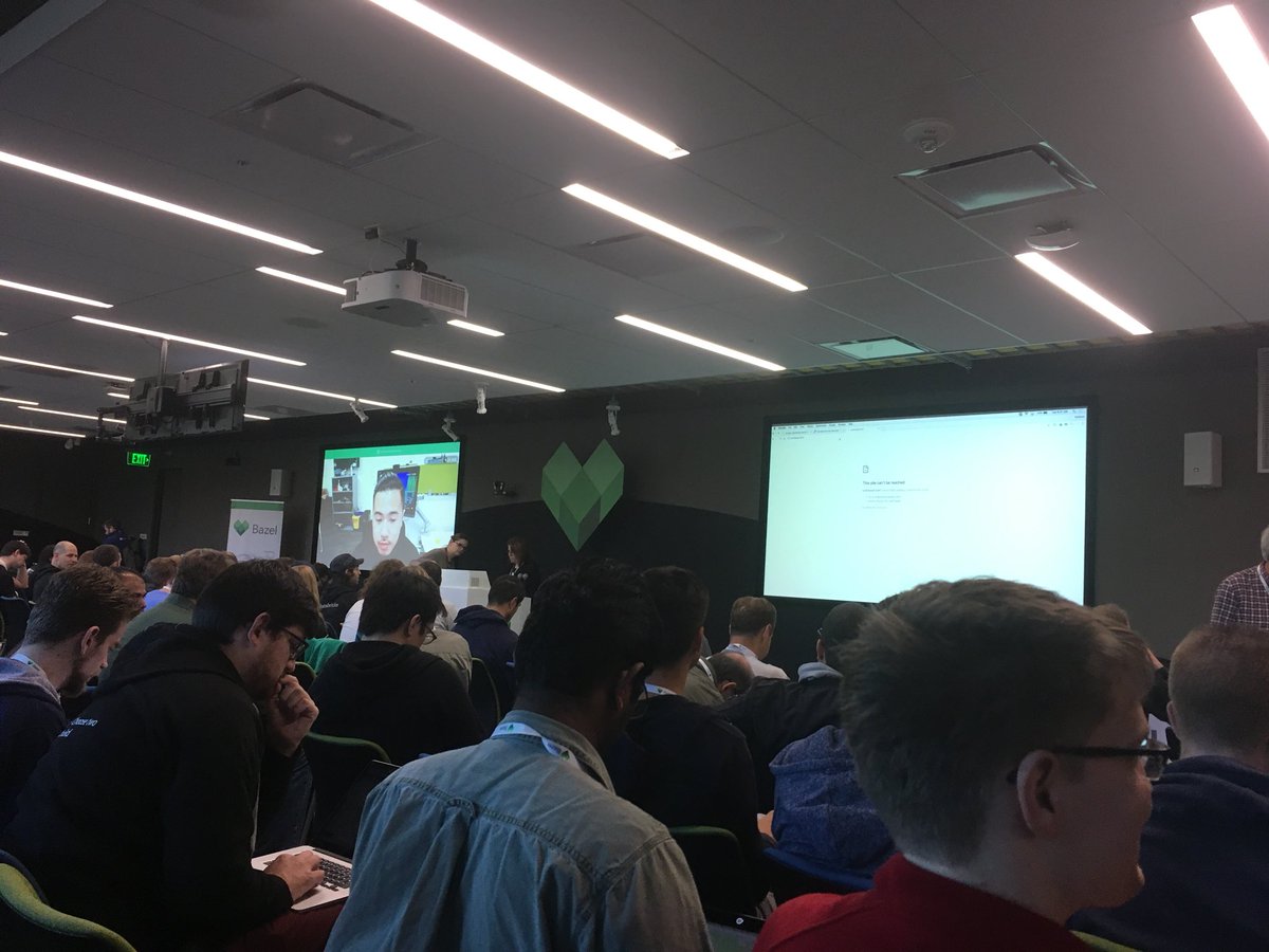 Live at the #Bazel conference!