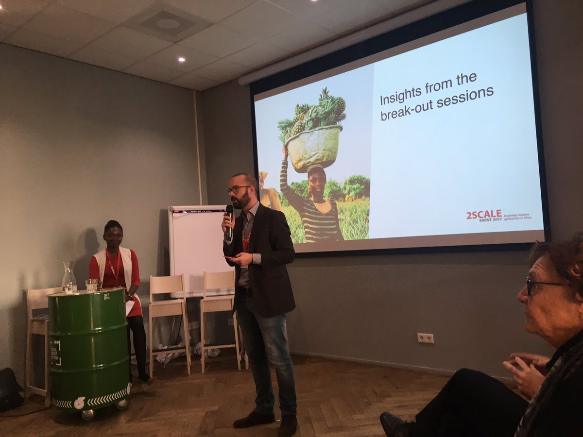 IFDCGlobal's tweet photo. .@DijkNiek of @BoPInc recapping our breakout sessions at #2SCALE2017 https://t.co/jzJtWdedyN