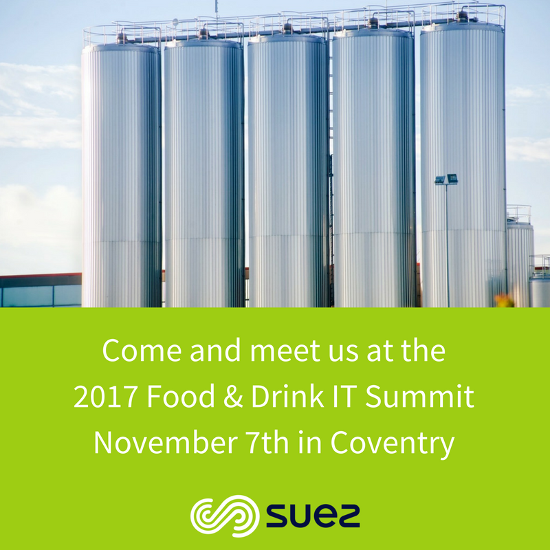 suezUK's tweet photo. [EVENT] Meet us today at @IT_Food_Summit on stand T11 to talk about our O&amp;M contracts, water treatment chemicals and #icepigging #FDIT17 https://t.co/r06HIn32c8
