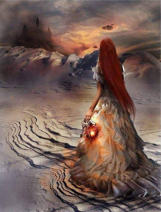 فكنت كالفيضان الجارف
يجرفني التيار اليك بقوة وبلا رحمة
احبك أتألم وافرح في نفس الوقت
ياليتك كنت بحرآ
لأرمي نفسي في اعماقك واغرق
#حروف_الشمس