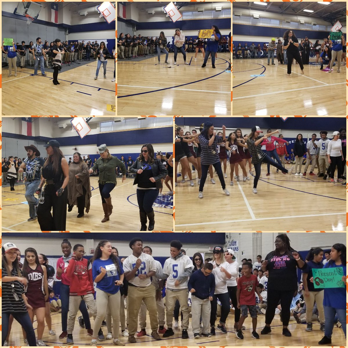 NISDPatNeff's tweet photo. Pep Rally was a success!
Thanks to @kneckert23,  @TheMrsButtler, @HolmesBCNews, @NISDMarshall for your support! https://t.co/a0oghkysmV