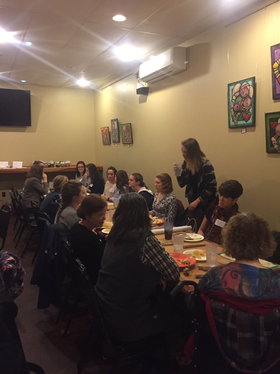 WVU_SAND's tweet photo. Thank you to everyone who came to the RD meet up last night at Black Bear! It was a wonderful night with lots of conversation &amp; good food!💙💛 https://t.co/xhKVpr64rb