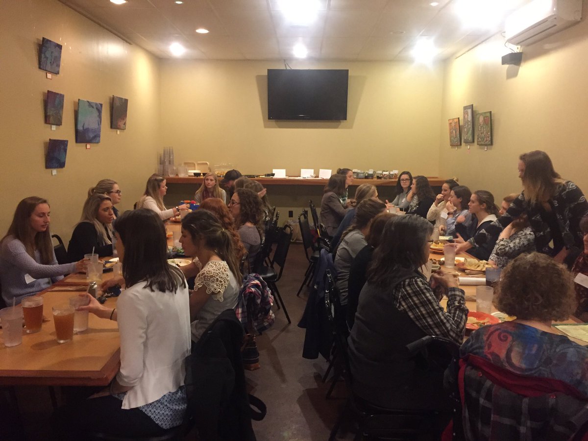 WVU_SAND's tweet photo. Thank you to everyone who came to the RD meet up last night at Black Bear! It was a wonderful night with lots of conversation &amp; good food!💙💛 https://t.co/xhKVpr64rb