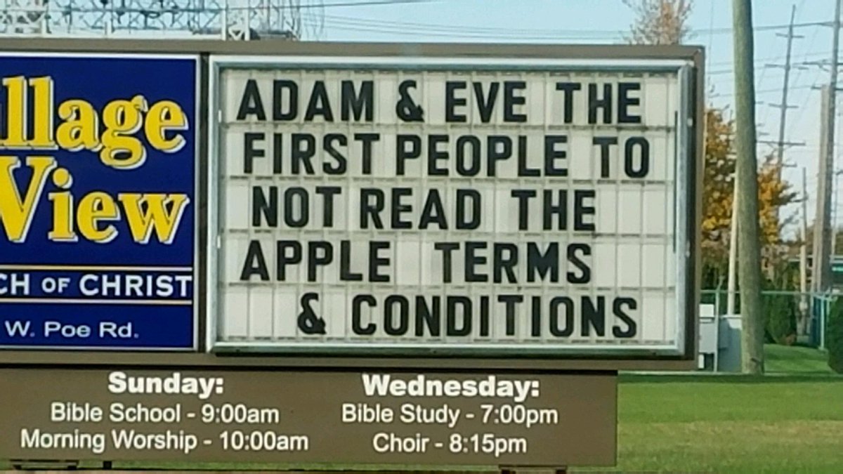 BethKrolakBGCS's tweet photo. Best church sign ever at Village View on Poe Rd. https://t.co/LlWyawhWIB