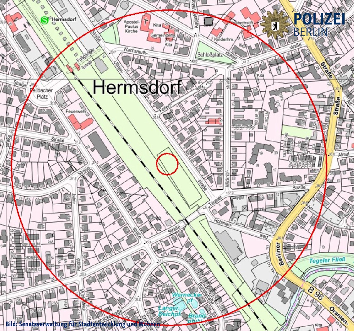 Wegen Entschärfung einer #Weltkriegsbombe in #Hermsdorf kommt es morgen zu Sperrungen und Evakuierungen.
Infos:
berlin.de/polizei/dienst…
^tsm