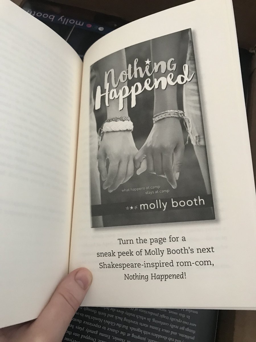 mollyhbooth's tweet photo. #SavingHamlet is out in paperback today!!๐๐ AND the paperback includes the first chapter of #NothingHappened!! Thank you @HyperionTeens!๐ https://t.co/wX2YbmNuLe