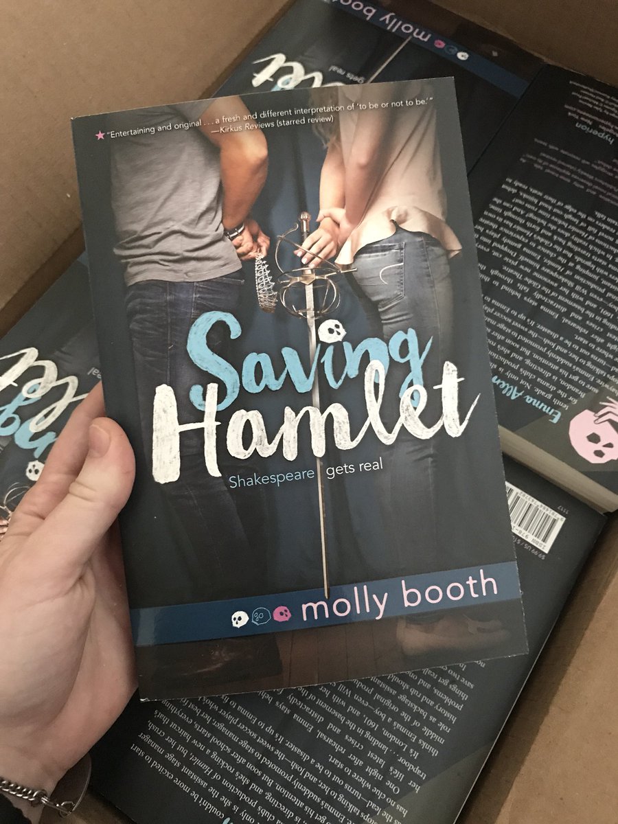 mollyhbooth's tweet photo. #SavingHamlet is out in paperback today!!๐๐ AND the paperback includes the first chapter of #NothingHappened!! Thank you @HyperionTeens!๐ https://t.co/wX2YbmNuLe
