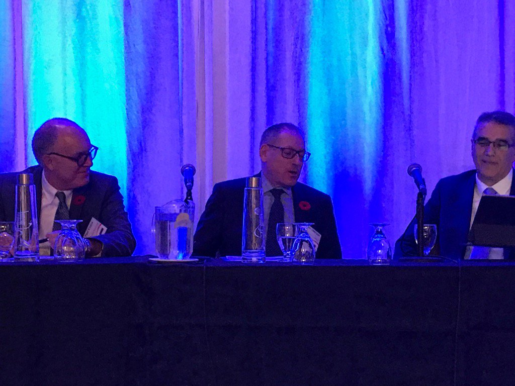 LindaDrisdelle's tweet photo. @gilesgherson of @ONgov recognizes challenges of Ontario Manufacturers at @CME_Ont #energy2017 @PinchinLtd https://t.co/L8zaea0YP5