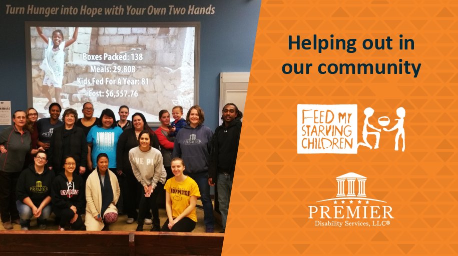 PremierDisSvcs's tweet photo. Premier Disability Services, LLC employees volunteering at @fmsc_org #PremierDisability https://t.co/jXDfJhc9vP