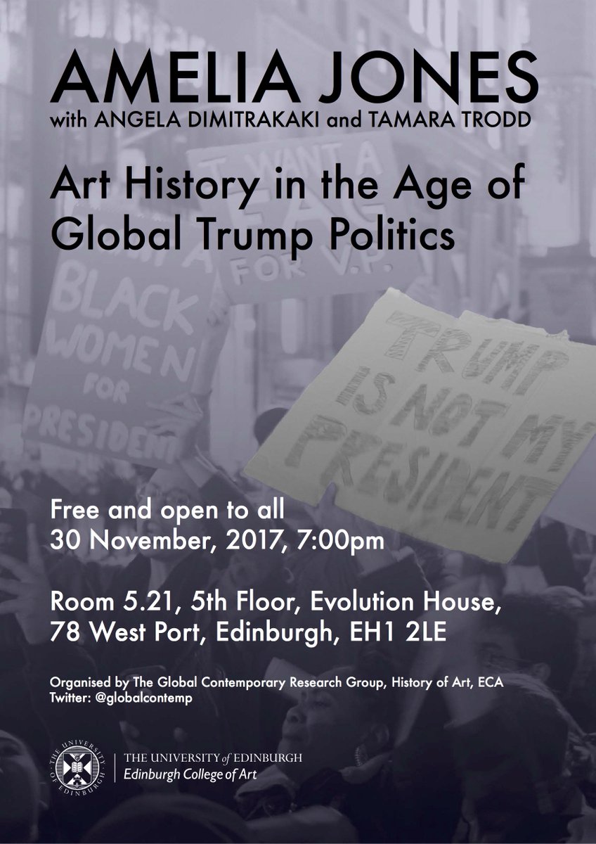 globalcontemp's tweet photo. V excited that Amelia Jones will be joining us for a special event! 30 Nov, 7pm, Evolution House Boardroom, ECA.  https://t.co/2Iwb4N5crx https://t.co/l6q2G52EcO