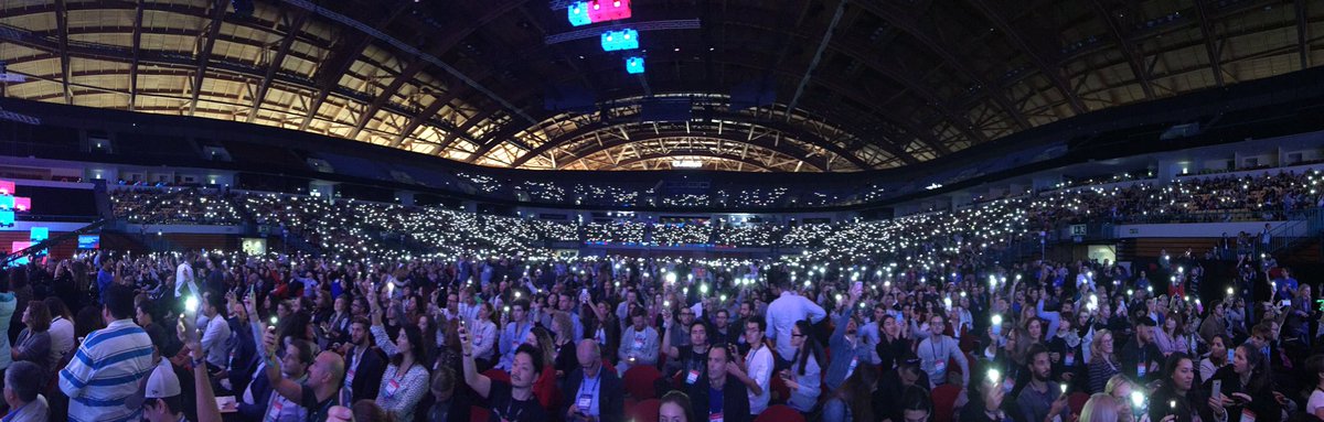 WaiveIO's tweet image. Seeing a live #followmeto by @MuradOsmann &amp;amp; Nataly at #websummit #influencers #instagram