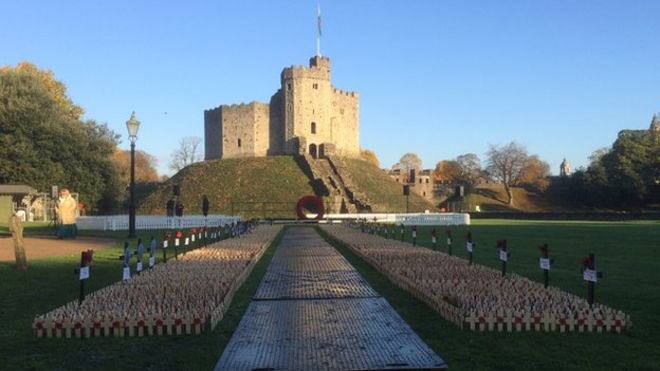 spaceofsophie's tweet photo. I’ll be at the Castle tomorrow for the Cardiff Field Of Remembrance. https://t.co/y3RnJgssSS