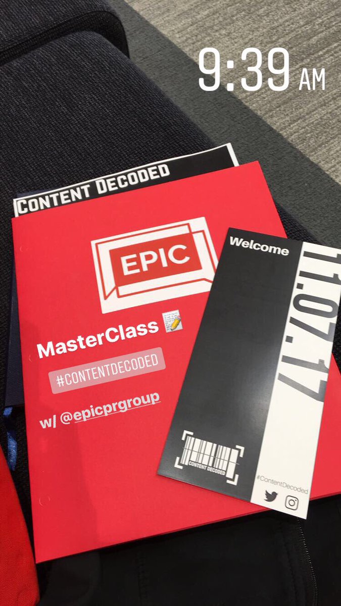 le_bls's tweet photo. Attending #ContentDecoded Masterclass today. Thanks to @Epic_PRGroup and #VerizonTechCenter for hosting! https://t.co/yXXo73HsYi