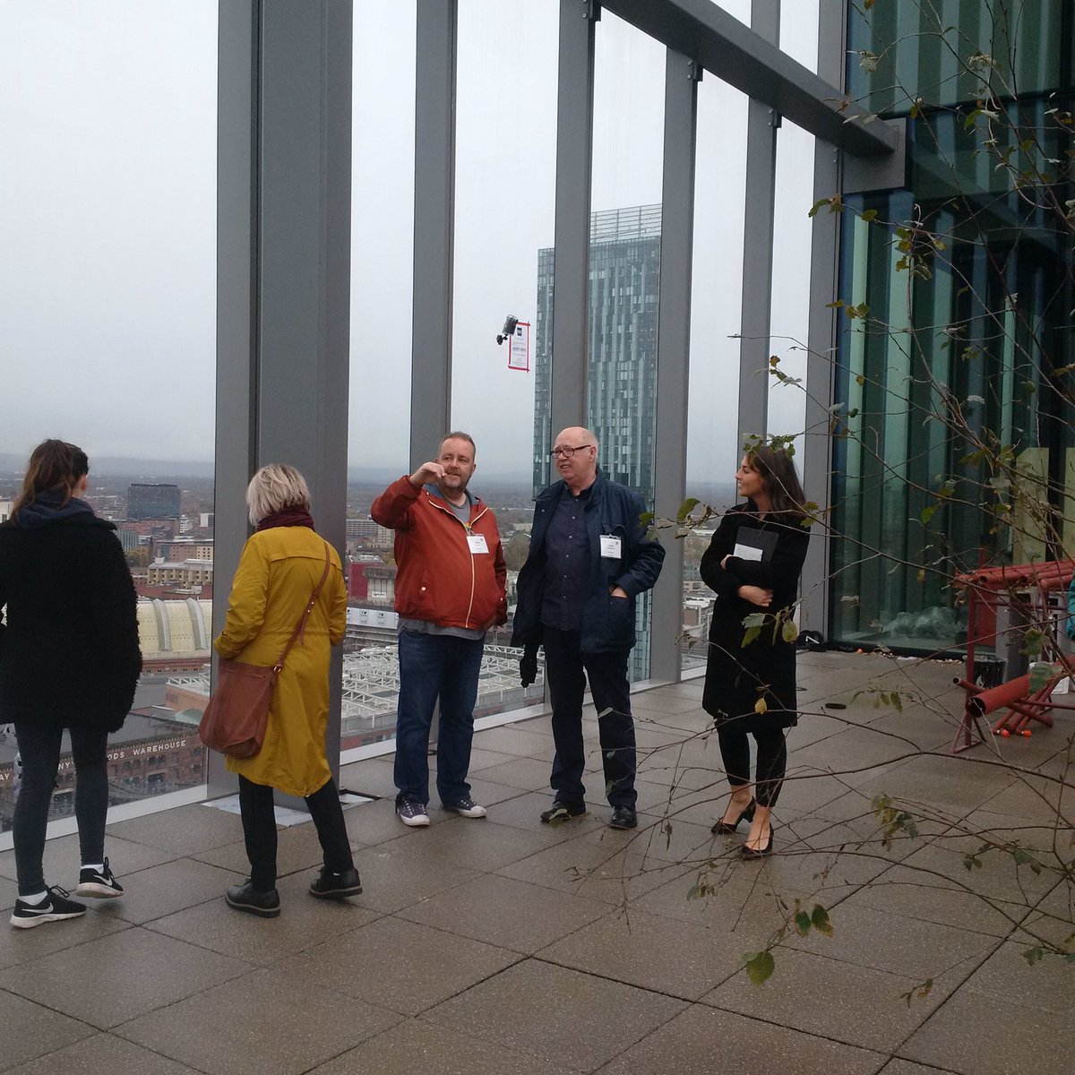 With <a href="/MCRGuidedTours/">Manchester Guides</a> colleagues on a sneak preview of #danddmanchester #rooftop  restaurant <a href="/no1spinningfds/">No.1 Spinningfields</a>