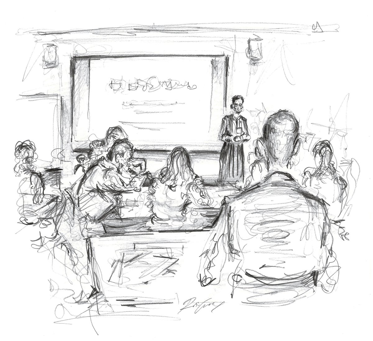 Look at this beautiful drawing by @robinsukatorn of our #ESRCfestival #McrESRCFest event from last night hosted by <a href="/PosCoMMU/">Positive Communities</a> @HPSCResearch