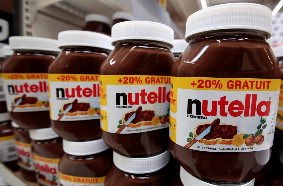 EuSouMinistro's tweet photo. A Nutella alterou a receita e deixou os consumidores furiosos https://t.co/r8Y2fGx50D https://t.co/QoujnVtuf5