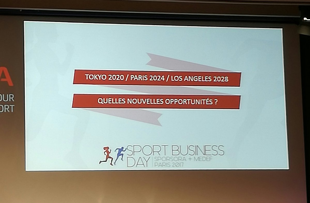 MaxDelaby's tweet photo. #SBDAY17 avec Etienne Thobois , Directeur Général – Paris 2024. ''Quelles nouvelles opportunités ?'' https://t.co/YPwtOukC5j