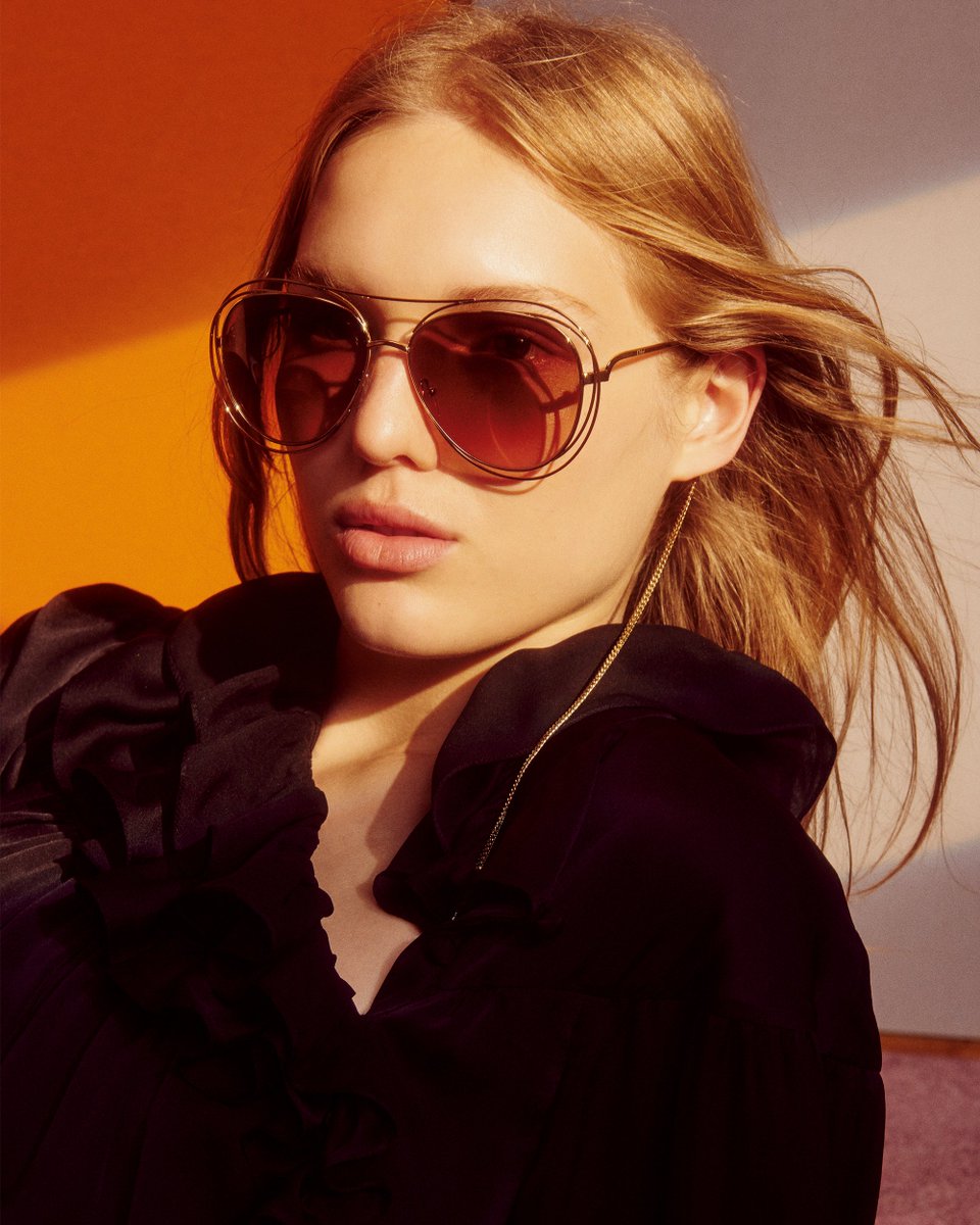 chloe eyewear carlina round frame sunglasses, Hypebae