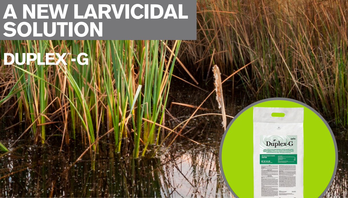 CentralMosquito's tweet photo. The all-new #Duplex-G larvicide combines biorational and biological control agents in an extended residual granule. https://t.co/kAzzvGZkWN https://t.co/xGLOFROZpo