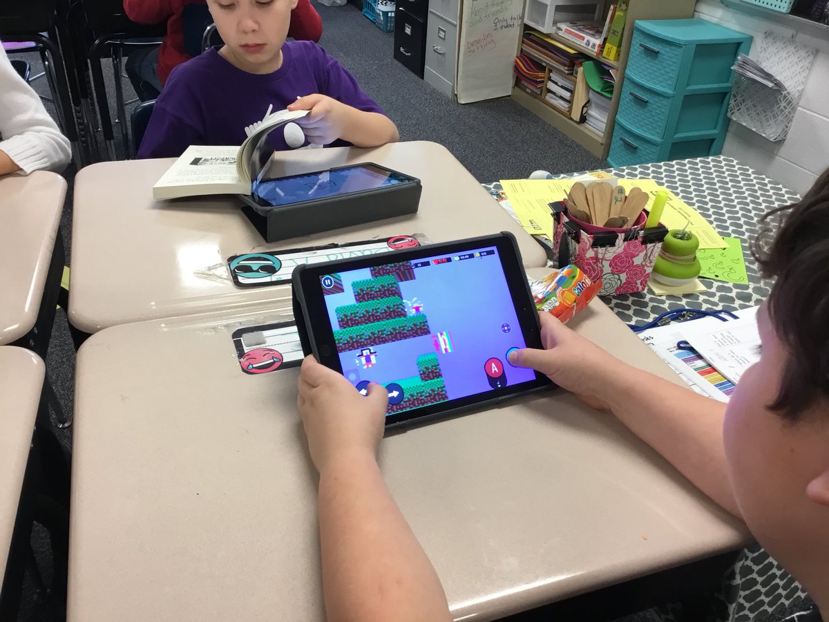 Welsh_Liberty's tweet photo. We’re taking a scene from one of our favorite books and turning it into a video game level! #osd135 @Liberty_D135 https://t.co/FeDcAubI1z