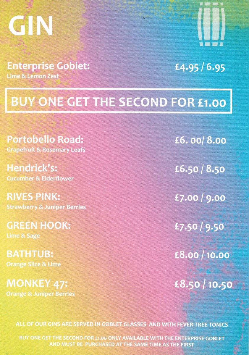 NW3enterprise's tweet image. New deal available. Buy the Enterprise gin goblet and get the second for £1. 
Single or double? You choose! #gin #ginlover #camdenenterprise