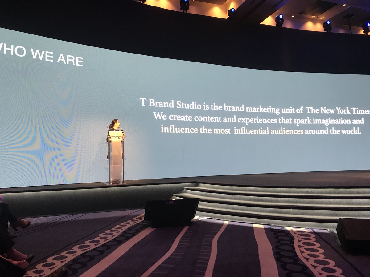 CafeTaipa's tweet photo. #TBrandStudio es la unidad de marketing de marca del @nytimes #Ecomedia2018. Cafeteros, aquí un nuevo modelo de negocio de la prensa. https://t.co/xLPPJKBk8i