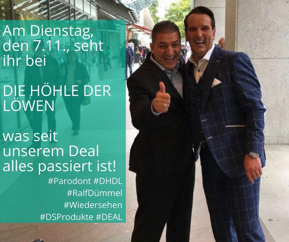 RalfDuemmel's tweet photo. Heute Abend 20:15 Uhr @voxDHDL einschalten. #Parodont #DHDL https://t.co/7UKGQvKtaT