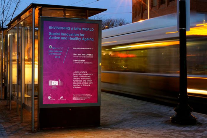 AIBAstudio's tweet photo. Diseño del poster para la @SIforAGE International #Conference del 2016 en #Barcelona #GraphicDesign #DiseñoGrafico #AIBAstudio #Ageing https://t.co/yHP2VX2ZeI