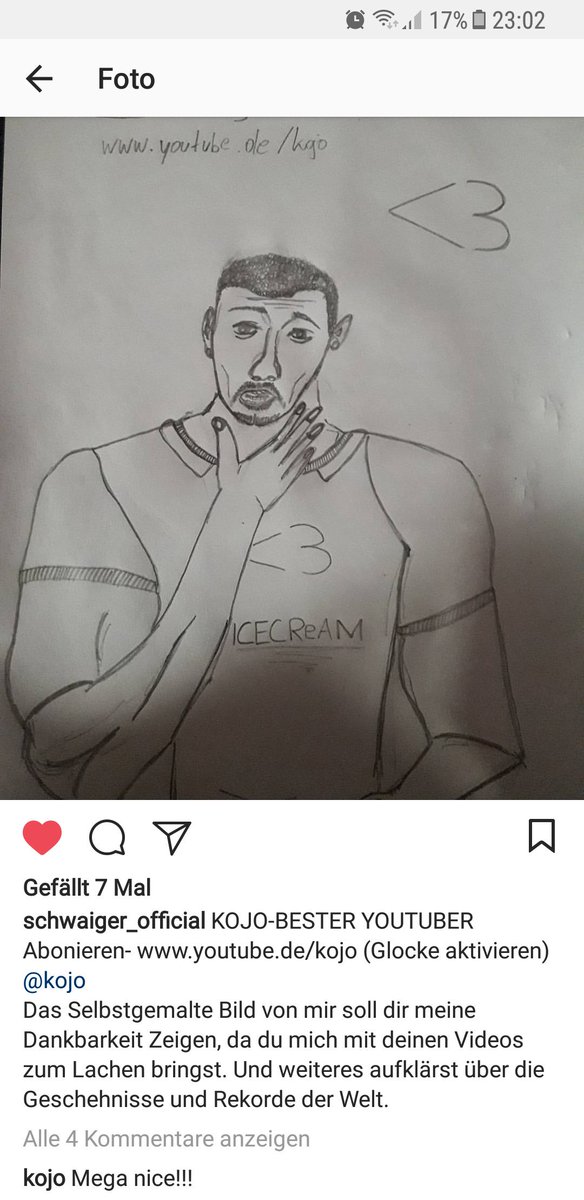 Kojo's tweet image. Hat ein Fan neulich gemacht. Den Bizeps hat er aber gut getroffen :D