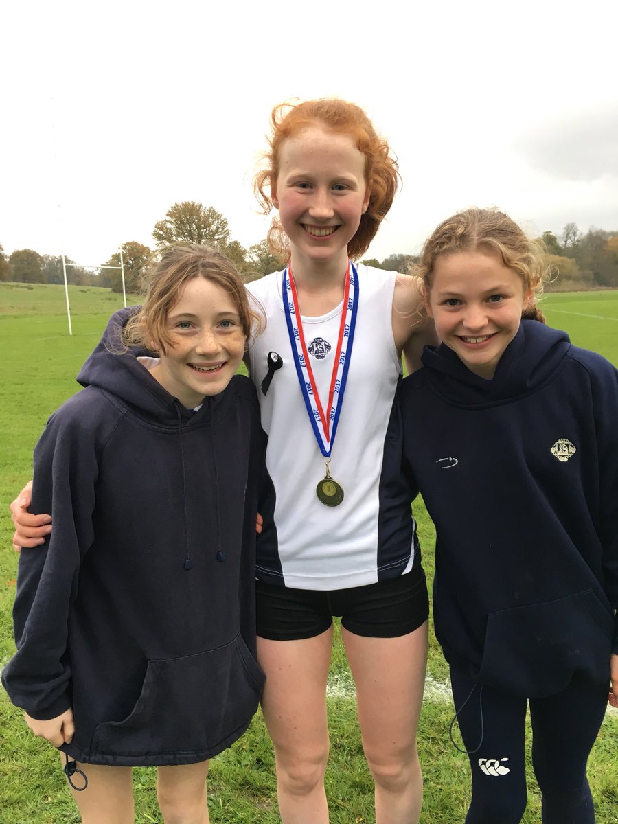 Three district qualifiers from today’s Girls XC @ Gatton Park hosted by @RAAS_PE. 1st, 6th and 8th in respective races