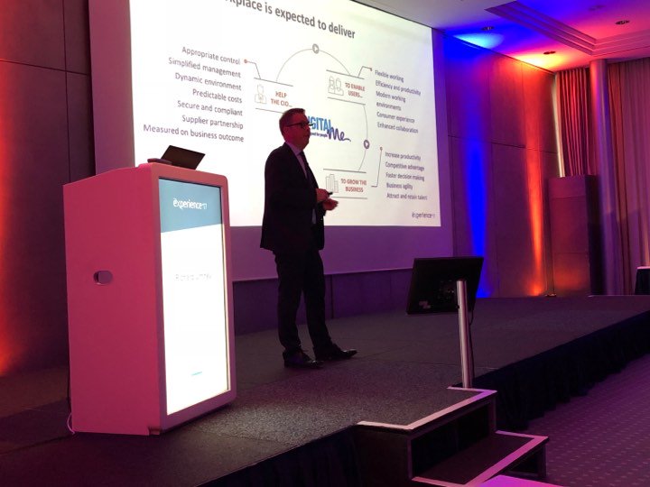 richumney's tweet photo. Great to get the opportunity to share how @Computacenter  are delivering the Digital workplace underpinned with Nexthink Automation #experiance17 #makingdigitalwork https://t.co/P4WwdK46C6