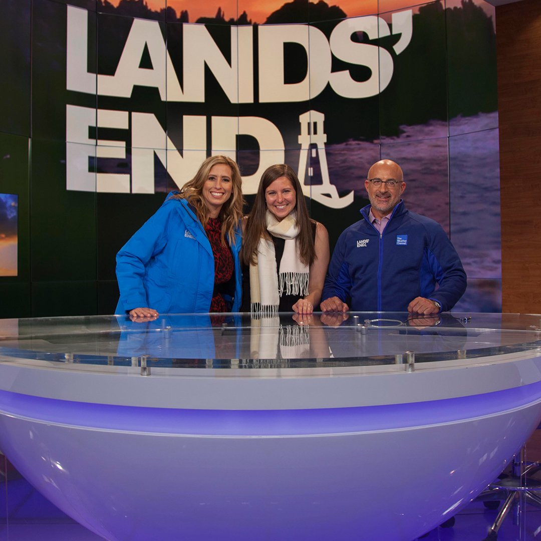LandsEnd's tweet photo. We’re proud to announce @LandsEnd as the official outfitter of the @WeatherChannel!: https://t.co/mdcB4MSTmz #LEWhateverTheWeather https://t.co/p6f2OquNUa