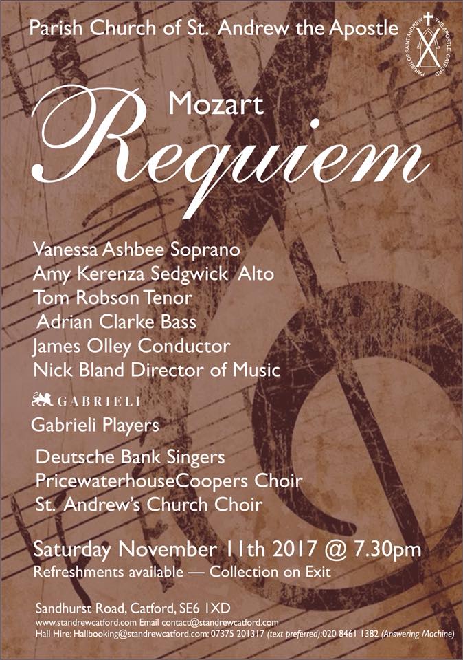 World class orchestra to play at St Andrews Church, Sandhurst Rd. Sat 11 Nov. 
FREE. Church open at 4pm for rehearsal, performance at 7.30.