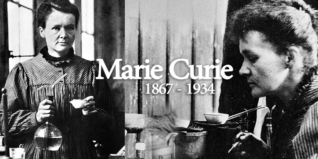 iaeaorg's tweet photo. Marie Curie was born #onthisday in 1867. Her @NobelPrize-winning work has shaped how we understand &amp; benefit from radiation today. #IDMP2017 https://t.co/M0af7iucVX