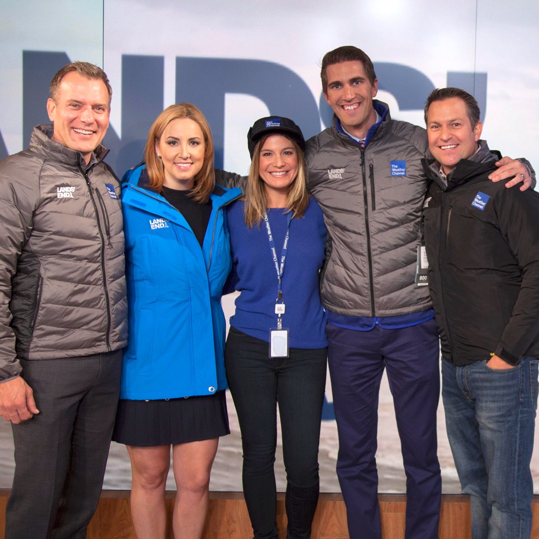 LandsEnd's tweet photo. We’re proud to announce @LandsEnd as the official outfitter of the @WeatherChannel!: https://t.co/mdcB4MSTmz #LEWhateverTheWeather https://t.co/p6f2OquNUa
