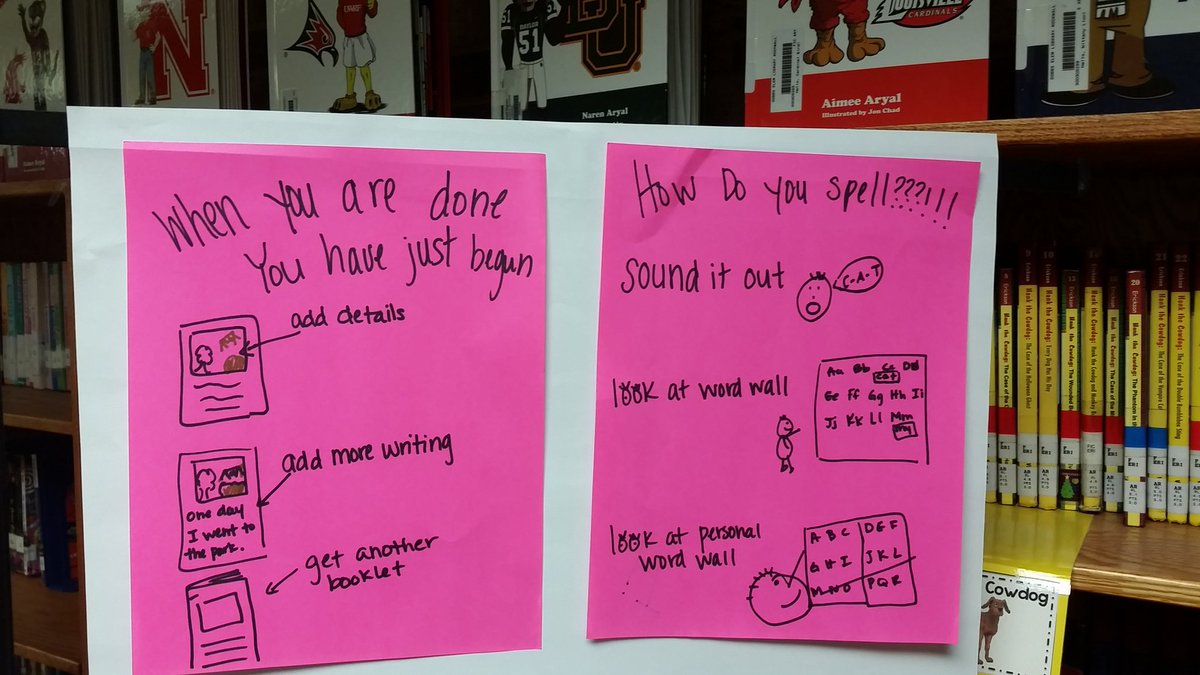 lil_jacket_lib's tweet photo. 1st grade learning that they have all the tools they need to be super mega writers! #Dobbslearns #rockwallwrites https://t.co/E3Smpw5vsr