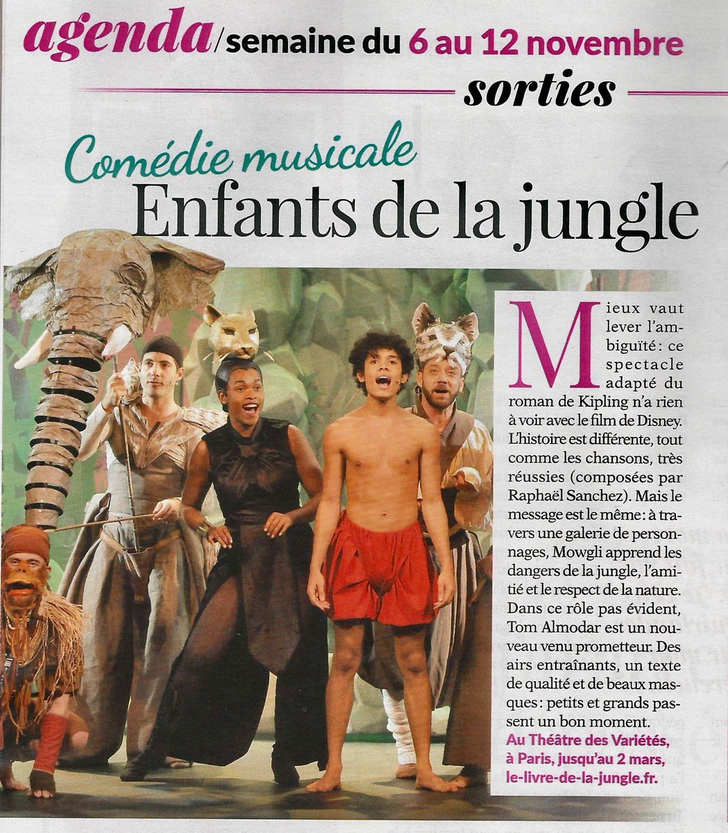 LDJmusical's tweet photo. Belle critique de @femmeactuelle dans l'agenda des sorties de cette semaine ! https://t.co/ZjTbAvsXyn