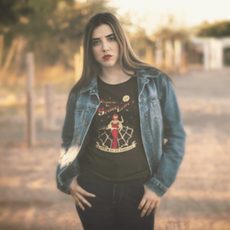 Rockabillytid's tweet photo. #PresentingTheSpiderLady - https://t.co/czofeHKGcq #Retro-ish #BartonTees https://t.co/VoWcUene8e