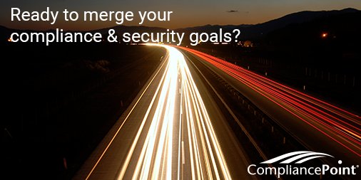 CompliancePtIS's tweet photo. Merge ahead! You can't have #InfoSec w/o #compliance. @CompliancePoint is your go-to source on both of these topics https://t.co/531t5vDqjW