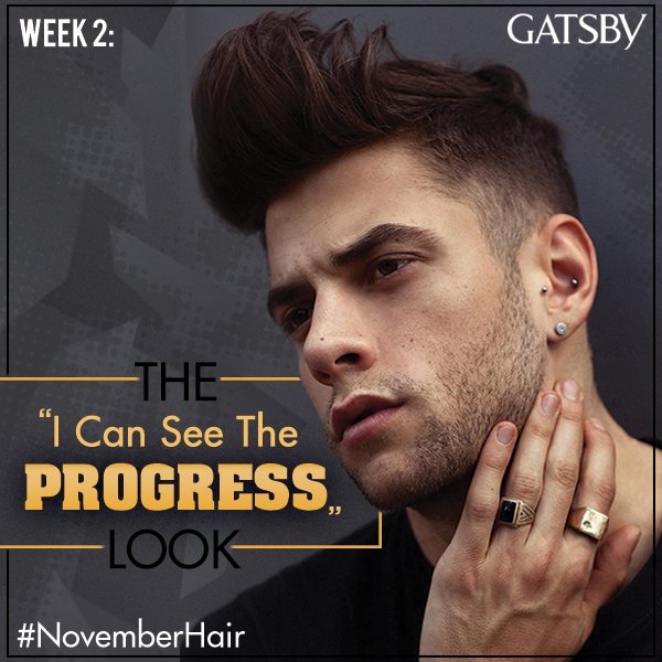 gatsbyindia's tweet photo. That slight #stubble is here, here's the High-fade look for your #NovemberHair. Step out in #style. #NoShaveNovember https://t.co/UkNP9gdqVV