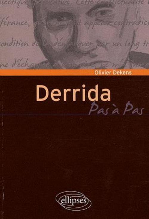 Parce que la pensée de Derrida exige un dispositif particulier, O. Dekens présente ici 2 textes. Le premier joue la continuité, la fluidité et parcourt pas à pas la pensée derridienne. En appui, vient courir un tout autre récit, pariant cette fois sur la rupture et l’éclatement.