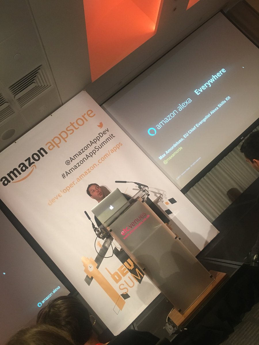 AAinslie's tweet photo. @BrianRoemmele #AlexaEverywhere #AmazonAppSummit #VoiceFirst #AlexaInside https://t.co/8wkqZpenDB