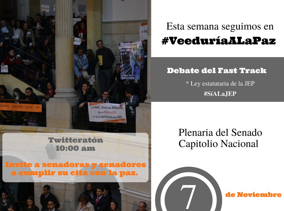 Ccajar's tweet image. Senador @AlexLopezMaya Contribuya a la lucha contra la impunidad asista al debate de la #JEP #VeeduríaALaPaz y dígale #SiALaJEP