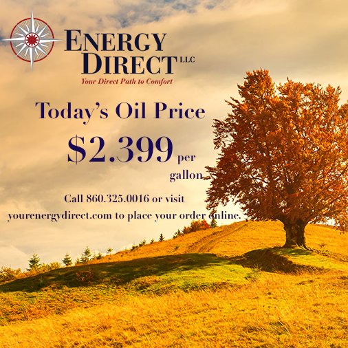 Good morning! Call 860.325.0016 or visit yourenergydirect.com to place your order online.