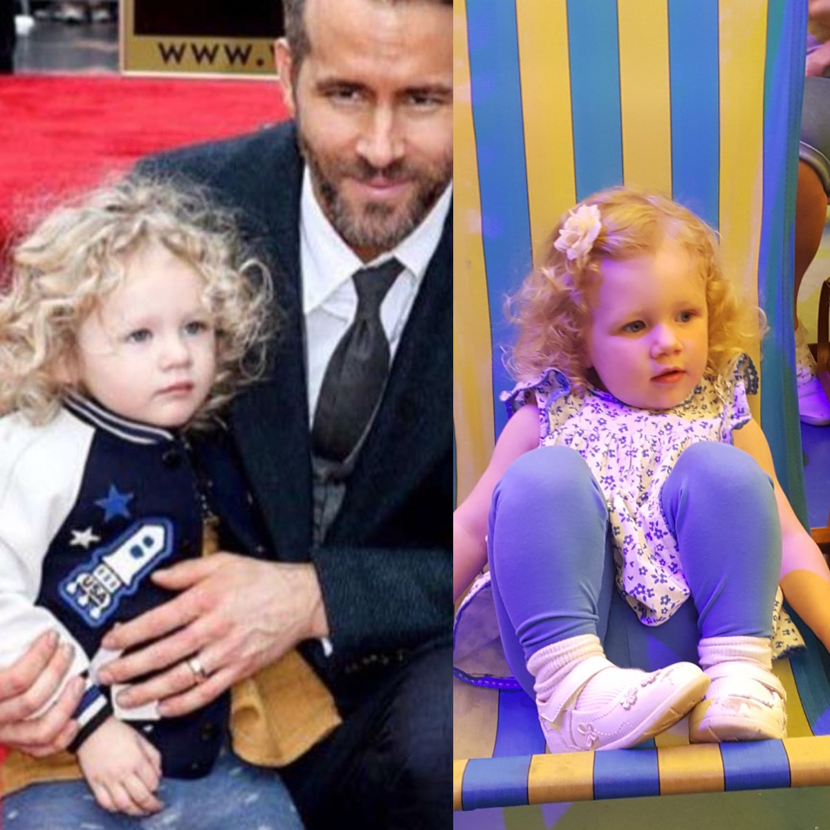 littlenikkijade's tweet photo. When your daughter is the double of @VancityReynolds daughter 🙈 #futurestuntdouble  #blondecurlsblueeyes #invisibleeyebrows https://t.co/VzVj9Qz6pf