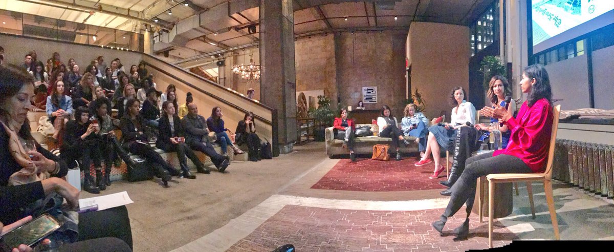 VHSocImpact's tweet photo. V&amp;H in the house for sharp, provocative, inspiring convo on women's rights &amp; life choices.
#thebiglife vs #thebiglie
@Tselvar @annshoket https://t.co/hqcGMjCX1a
