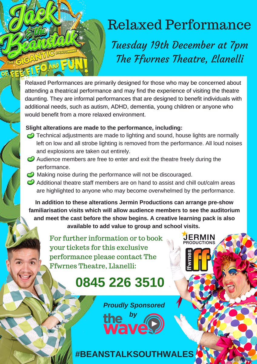 RsTheatre's tweet photo. It's Panto Time!! Check out the relaxed performance by @Jermin_Prod on 19th Dec! @niajermin #MeetTheCast #PreShowVisit #LearningPack 👦🏻🌱 https://t.co/kxm0X64uWh