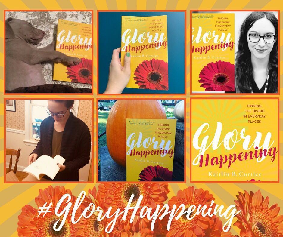 paracletepress's tweet photo. LAUNCH DAY! @kaitlincurtice's new book "Glory Happening" launches today! Download or order it from Amazon. #GloryH… https://t.co/XDTOiyf5q4 https://t.co/2sHjYg6VIu